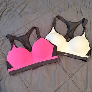 VSX Pink and White Sports Bras bundle